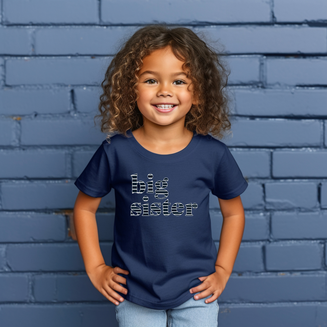 Family Matching Big Sister T Shirt Baby Shower Gift For First Photoshoot with baby Baby Be Mine