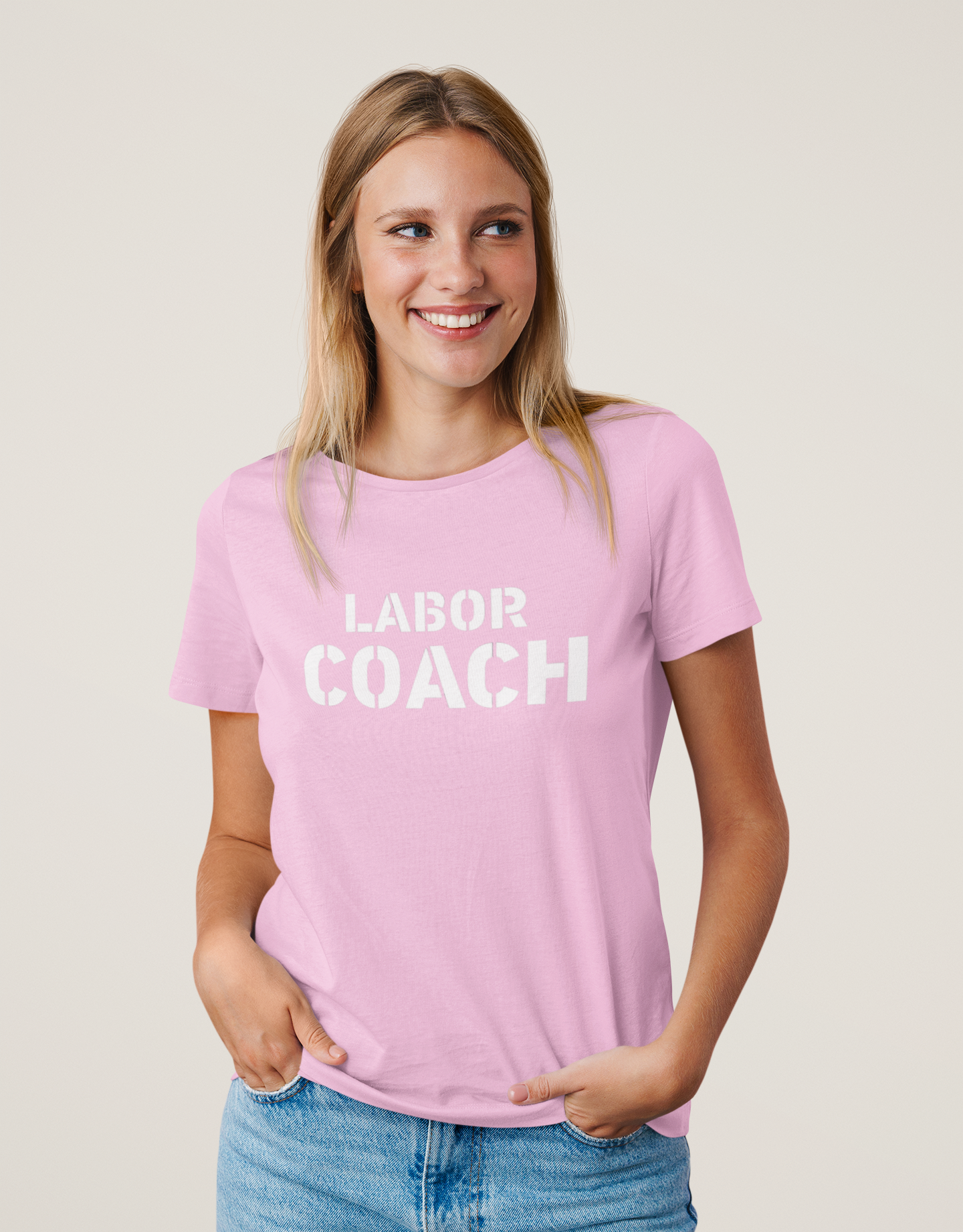 Pink Labor Coach T-Shirt