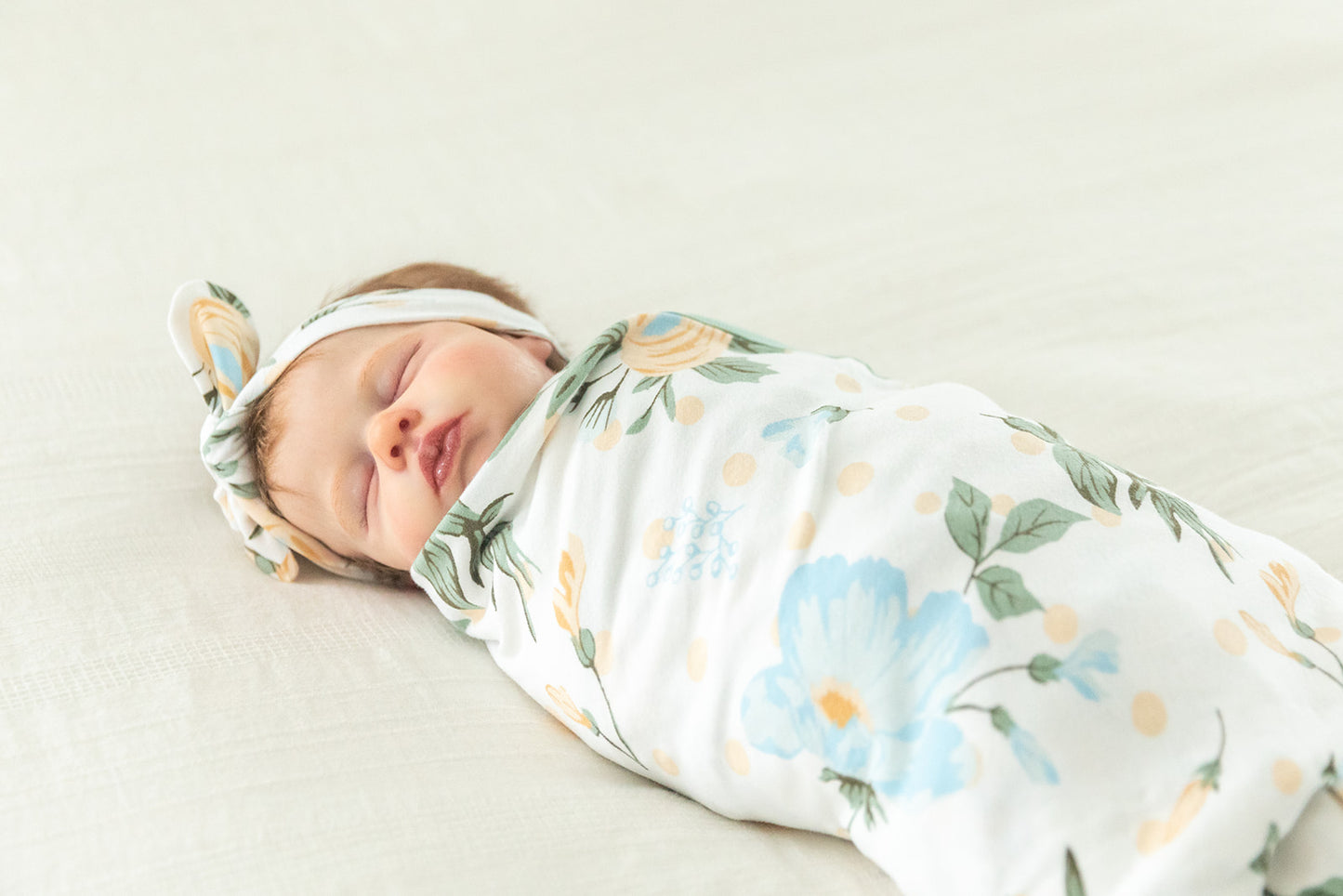 Hadley Swaddle Blanket & Newborn Headband Set