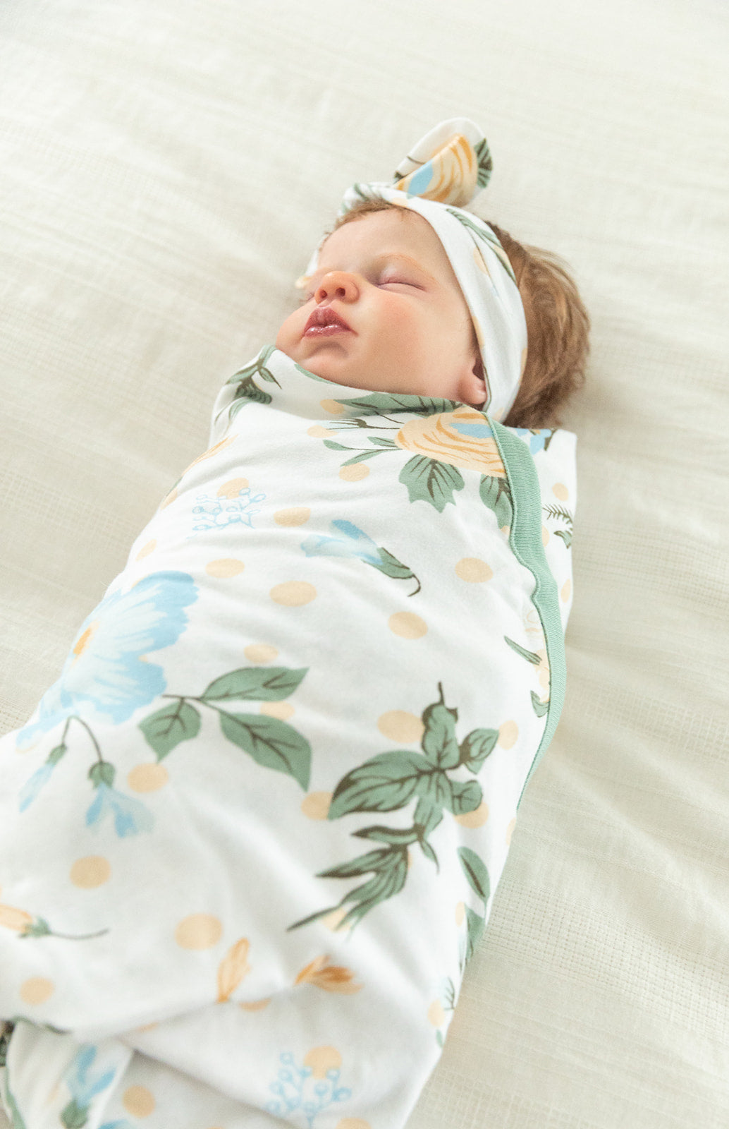 Hadley Swaddle Blanket & Newborn Headband Set