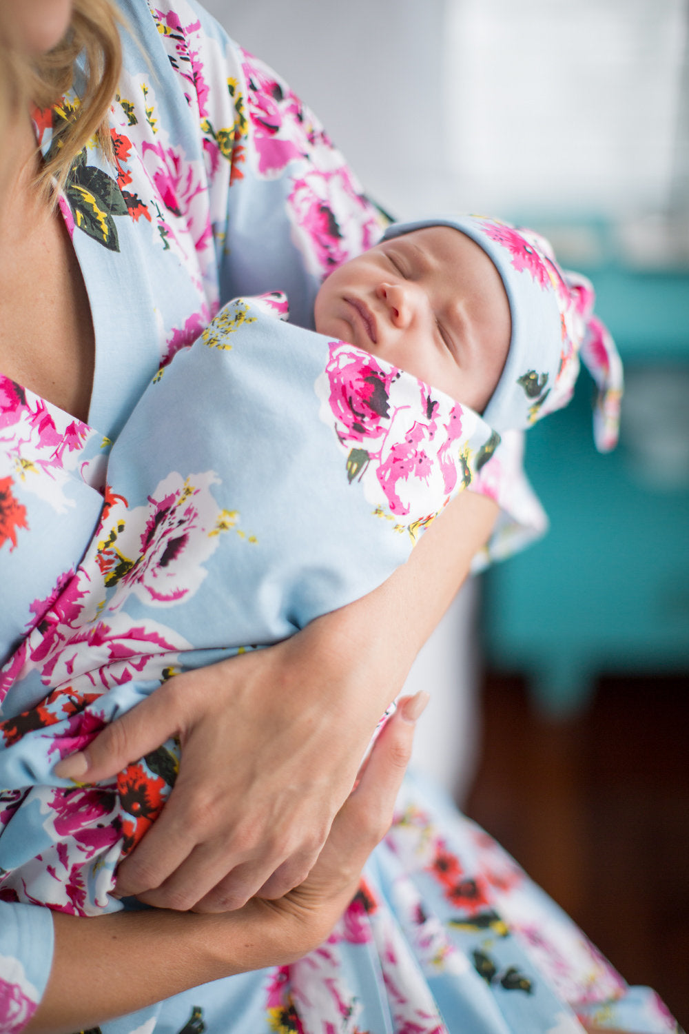 Newborn discount floral swaddle