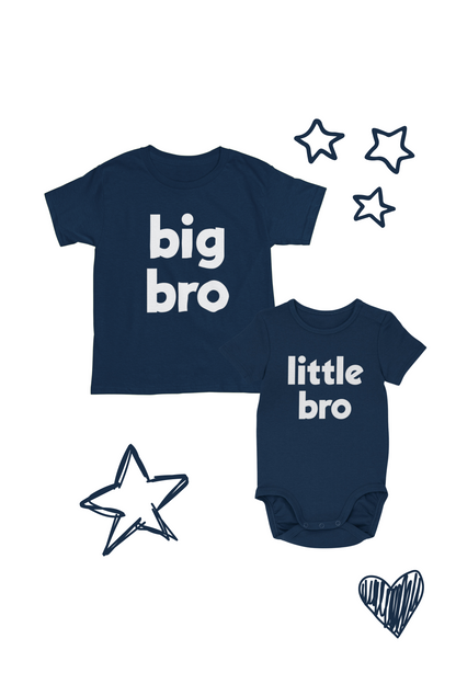 Big Bro & Little Bro T-Shirt & Baby Onesie Set