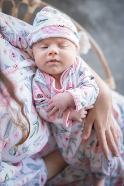 Ivy Robe & Newborn Baby Receiving Gown Set