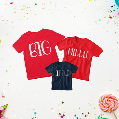 Matching Siblings T-Shirt and Onesie Set - Pick Your Colors!