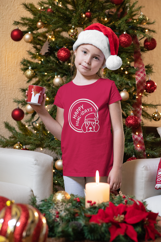 Happy Howl-idays Unisex Kids T-Shirt