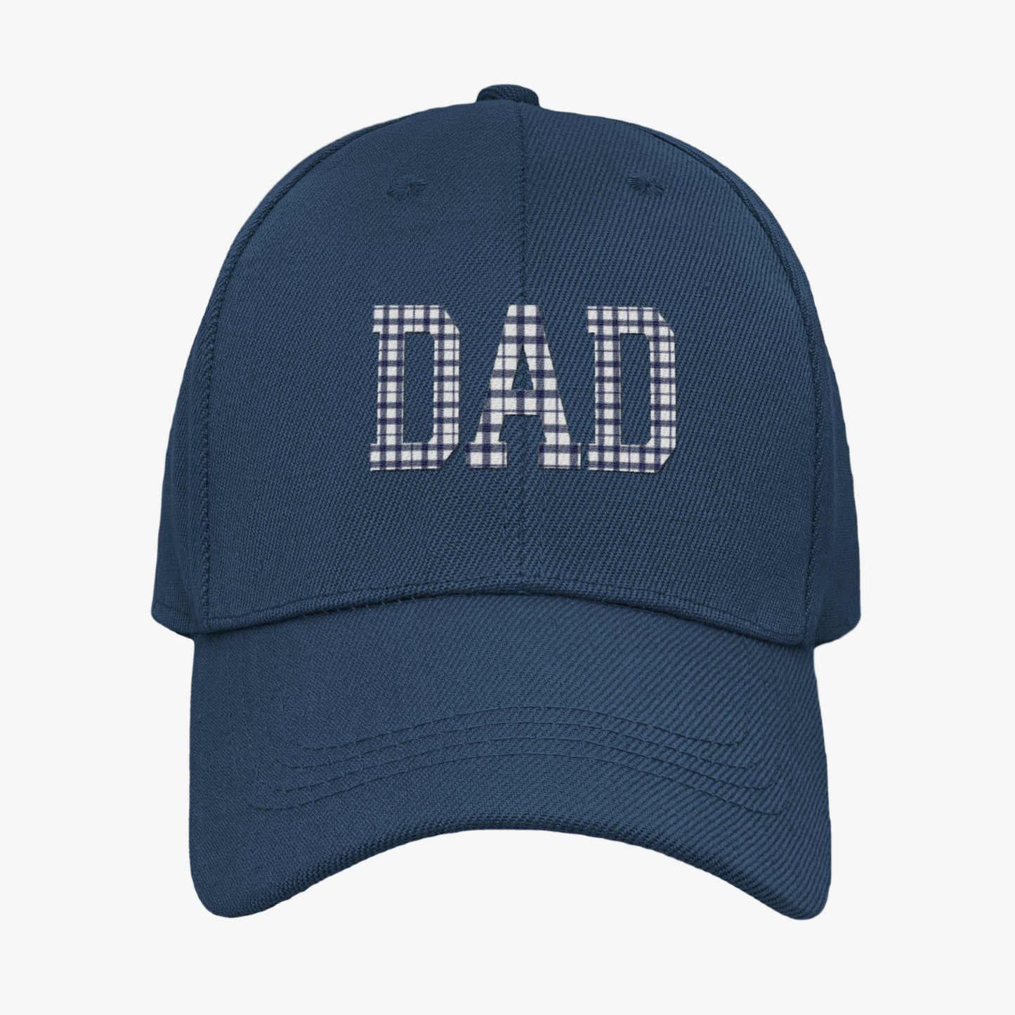 Blue Gingham Dad Hat