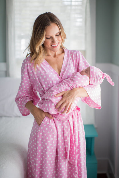 Molly Robe & Newborn Swaddle Blanket Set
