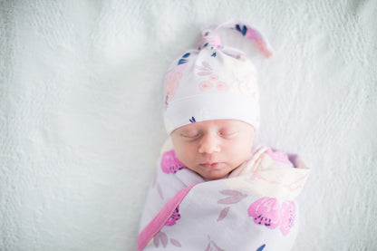Anais Swaddle Blanket & Newborn Hat Set