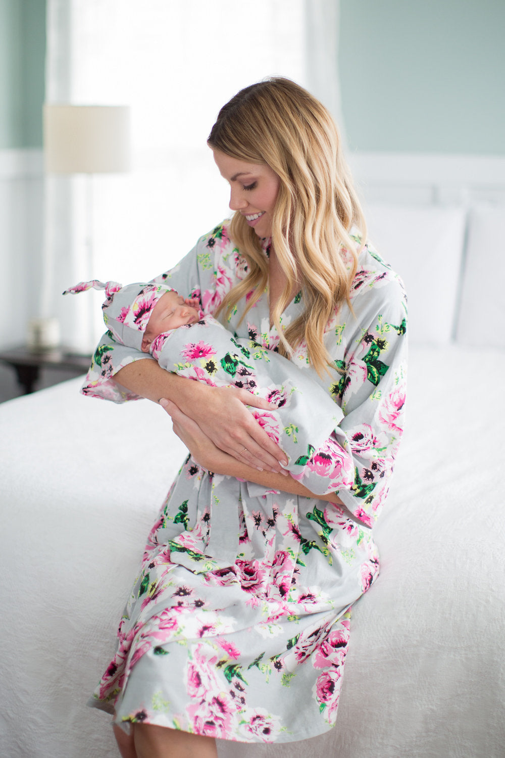Olivia Robe & Newborn Swaddle Blanket Set