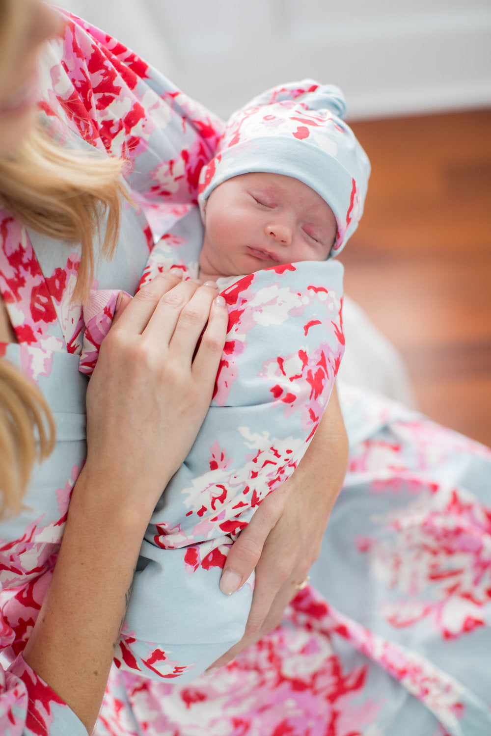 Mae Robe & Newborn Swaddle Blanket Set