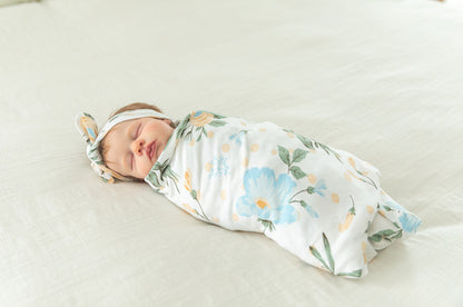 Sage Robe & Hadley Newborn Swaddle Blanket Set