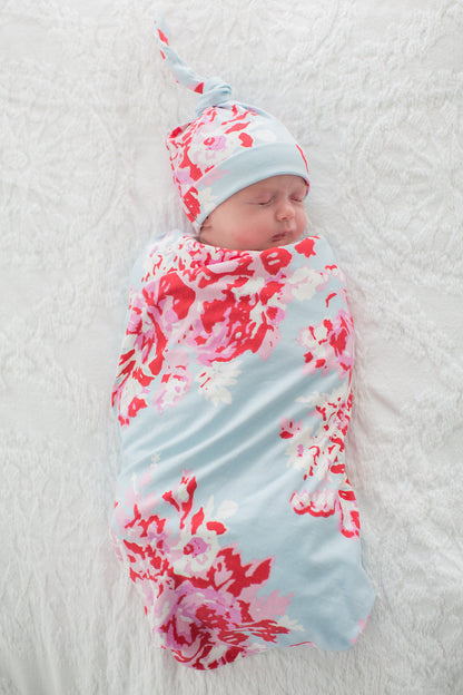 Mae Robe & Newborn Swaddle Blanket Set