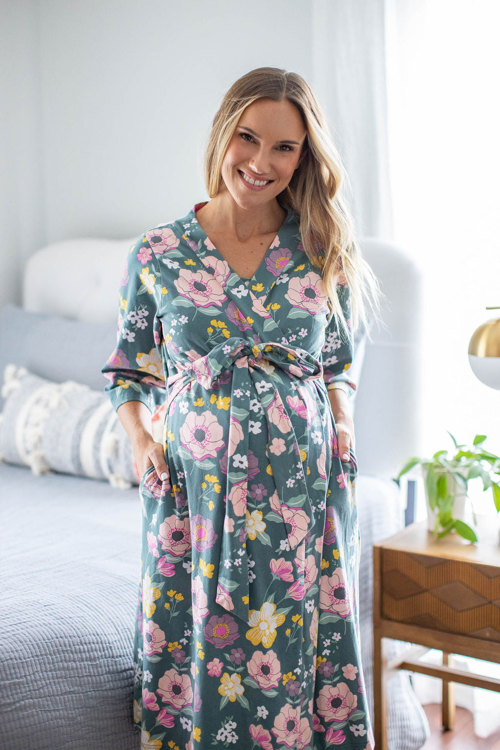 Mommy & me discount robe and swaddle set