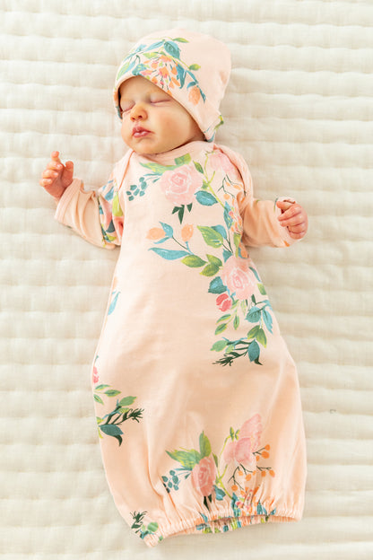 Nina Robe & Newborn Baby Receiving Gown Set