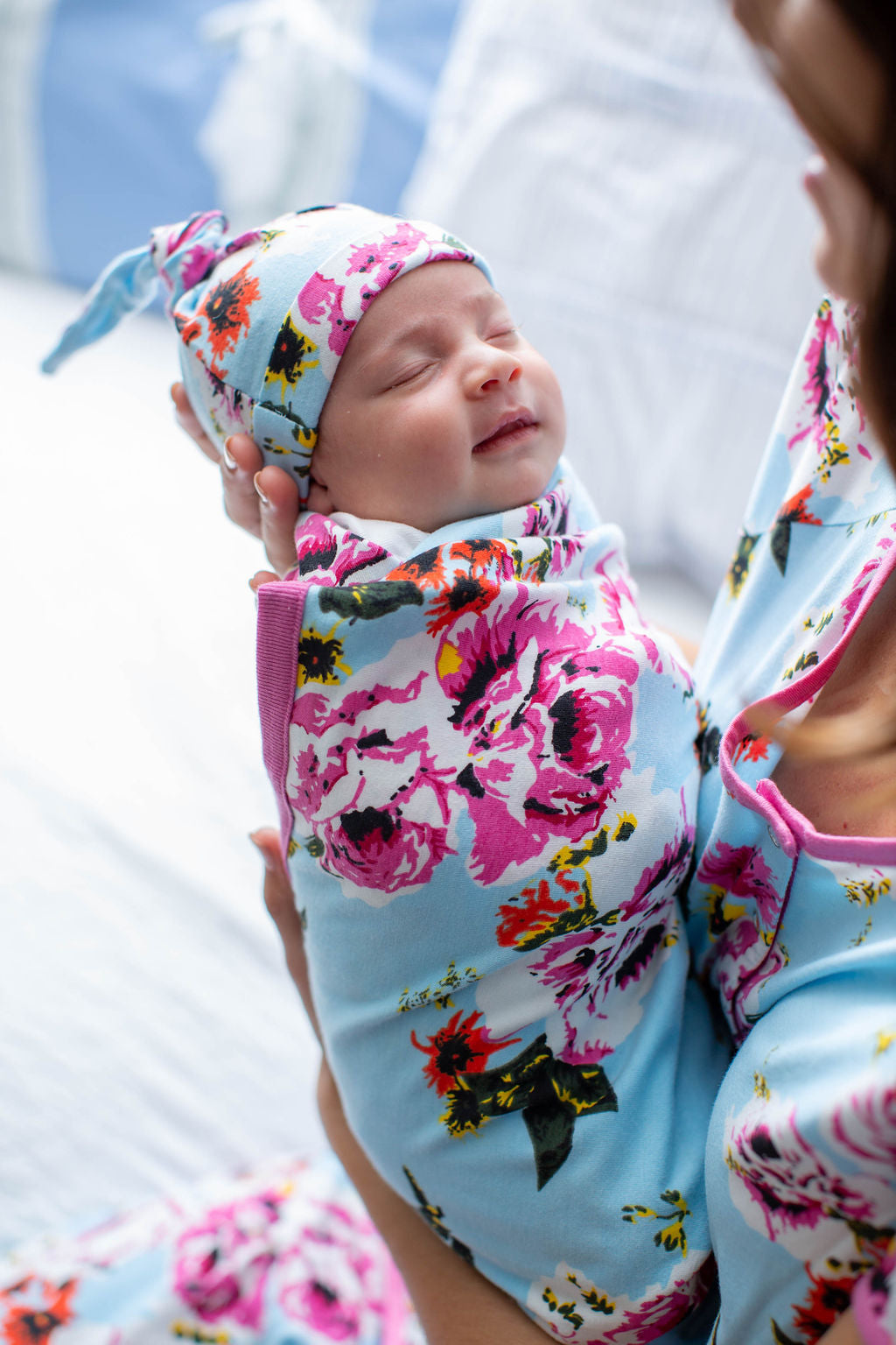 Hospital Matching Mother Robe And Baby Swaddle Labor And Delivery