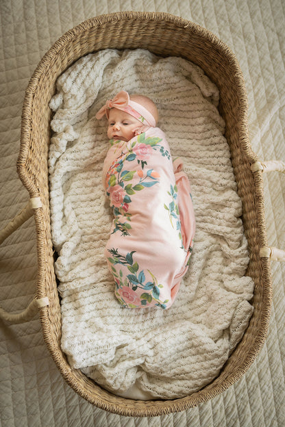 Nina Swaddle Blanket & Newborn Headband Set