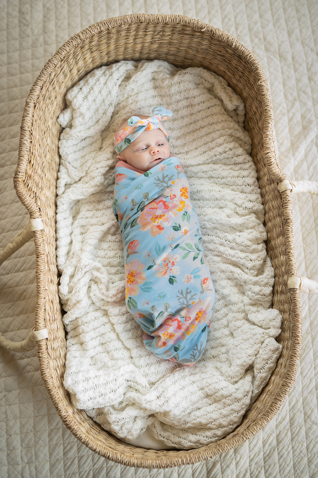 Baby girl wraps discount with matching headband