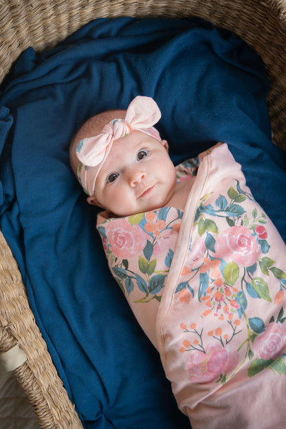 Nina Swaddle Blanket & Newborn Headband Set
