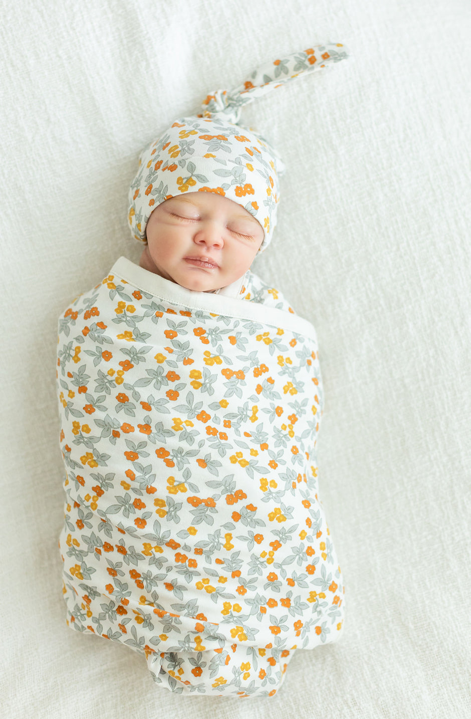 Newborn Swaddle Blanket and Hat Sets | Baby Be Mine