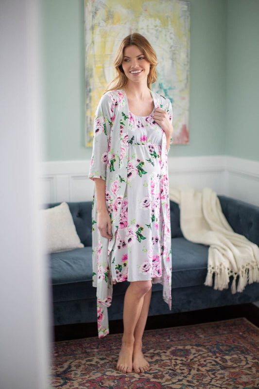 Maternity Nursing Nightgown / by Baby Be Mine Maternity/ Hospital Bag Must  Have/baby Shower Gift/new Mom / Olivia -  Ireland