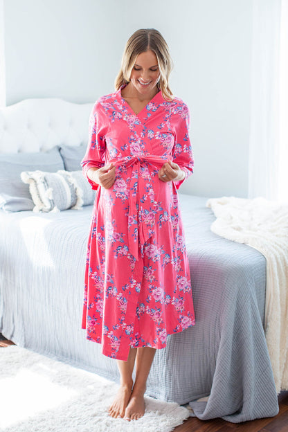 Rose 3 in 1 Labor Gown & Robe Set