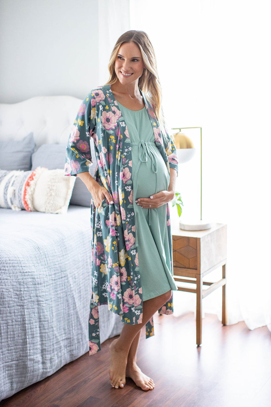 Matching Labor and Delivery Gowns/Robes | Baby Be Mine