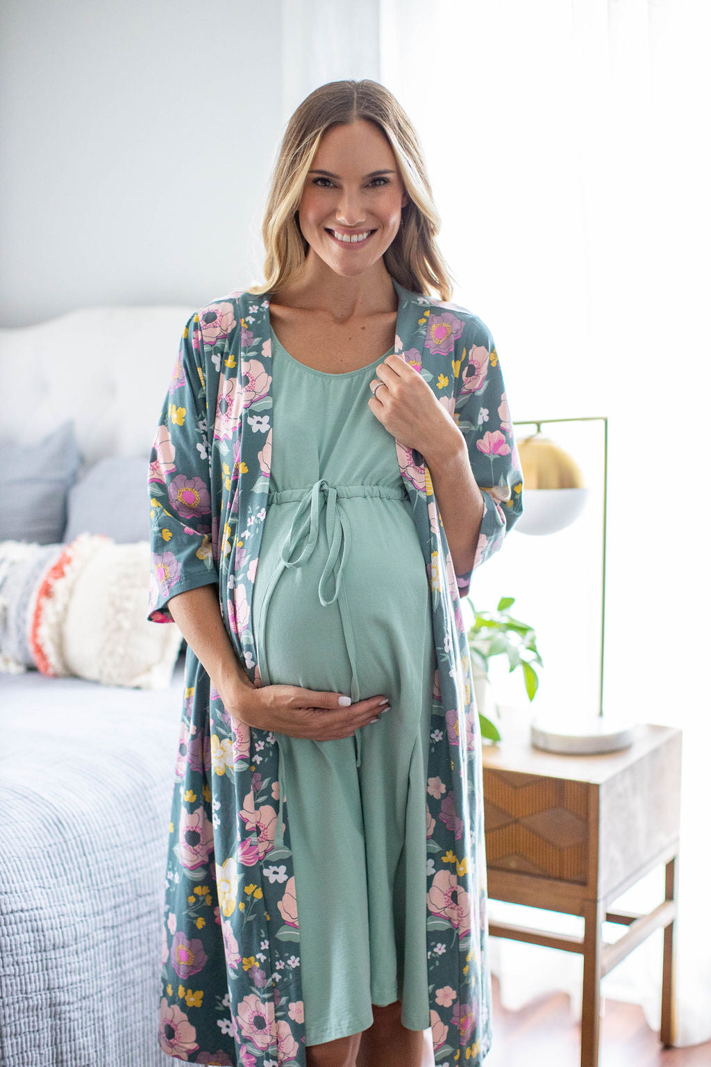 Nursing Gowns and Robes | Maternity Wear | Aimee Nursing Gown – Aimee Nursing  Gowns
