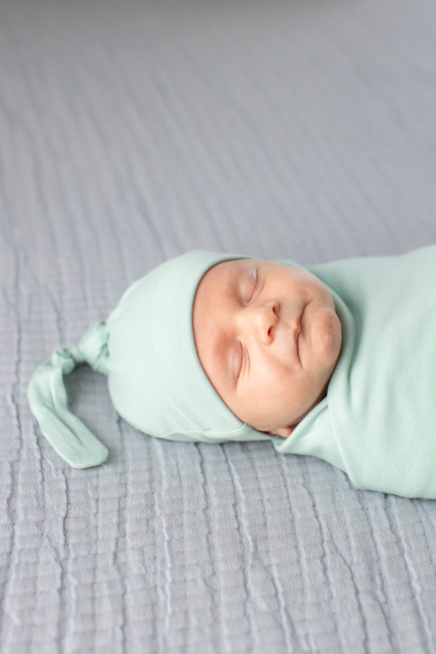Sage Robe & Newborn Swaddle Blanket Set