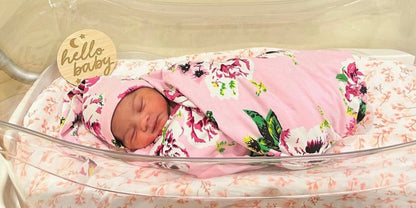 Amelia Robe & Newborn Swaddle Blanket Set