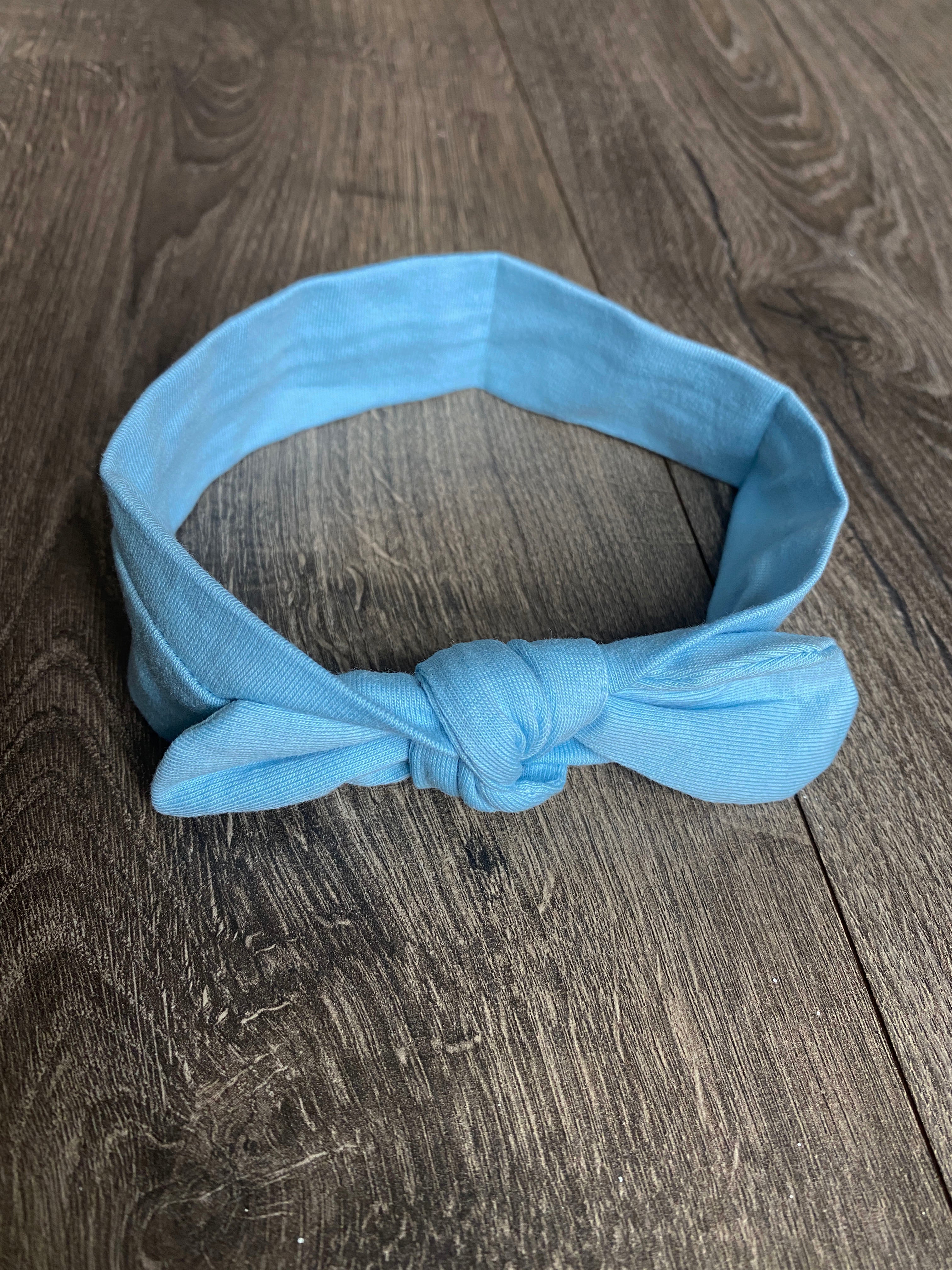 Blue bow fashion headband